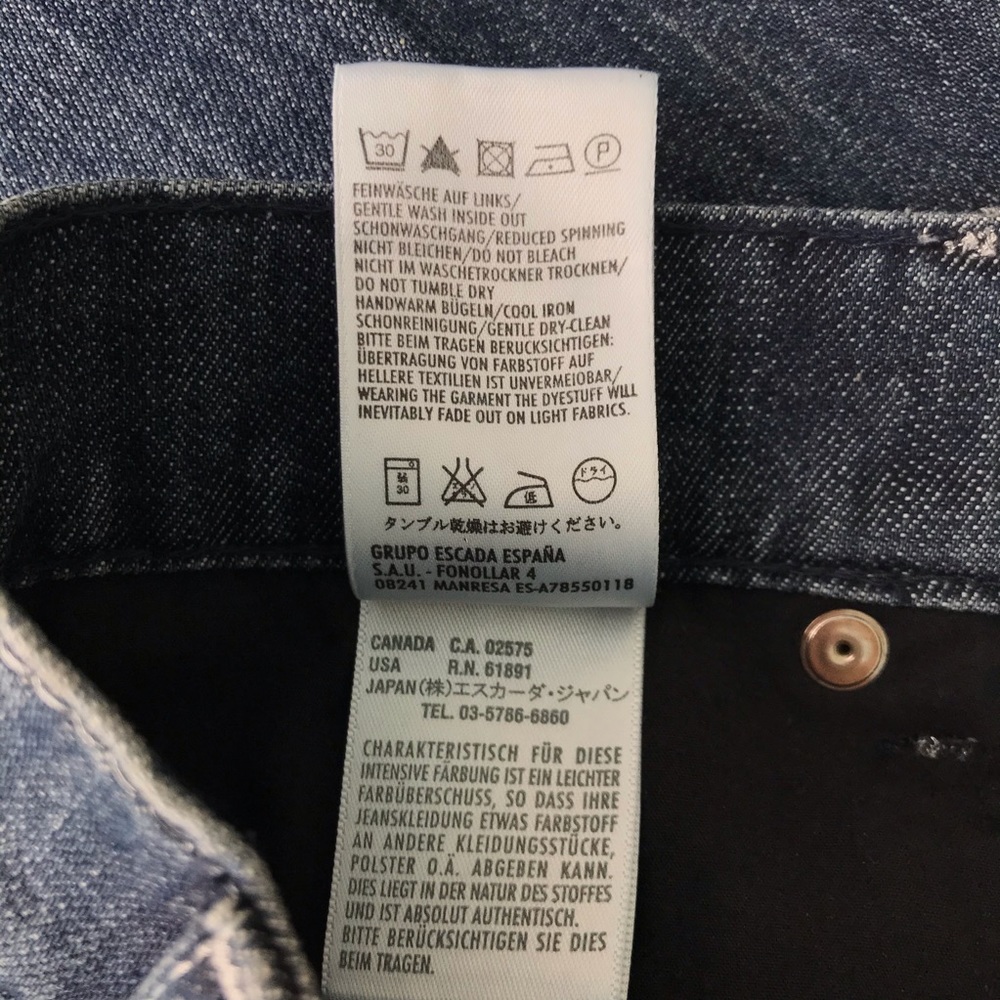 Escada Sport KATE denim jeans, sz 40 (10 US) - Picture 7 of 7